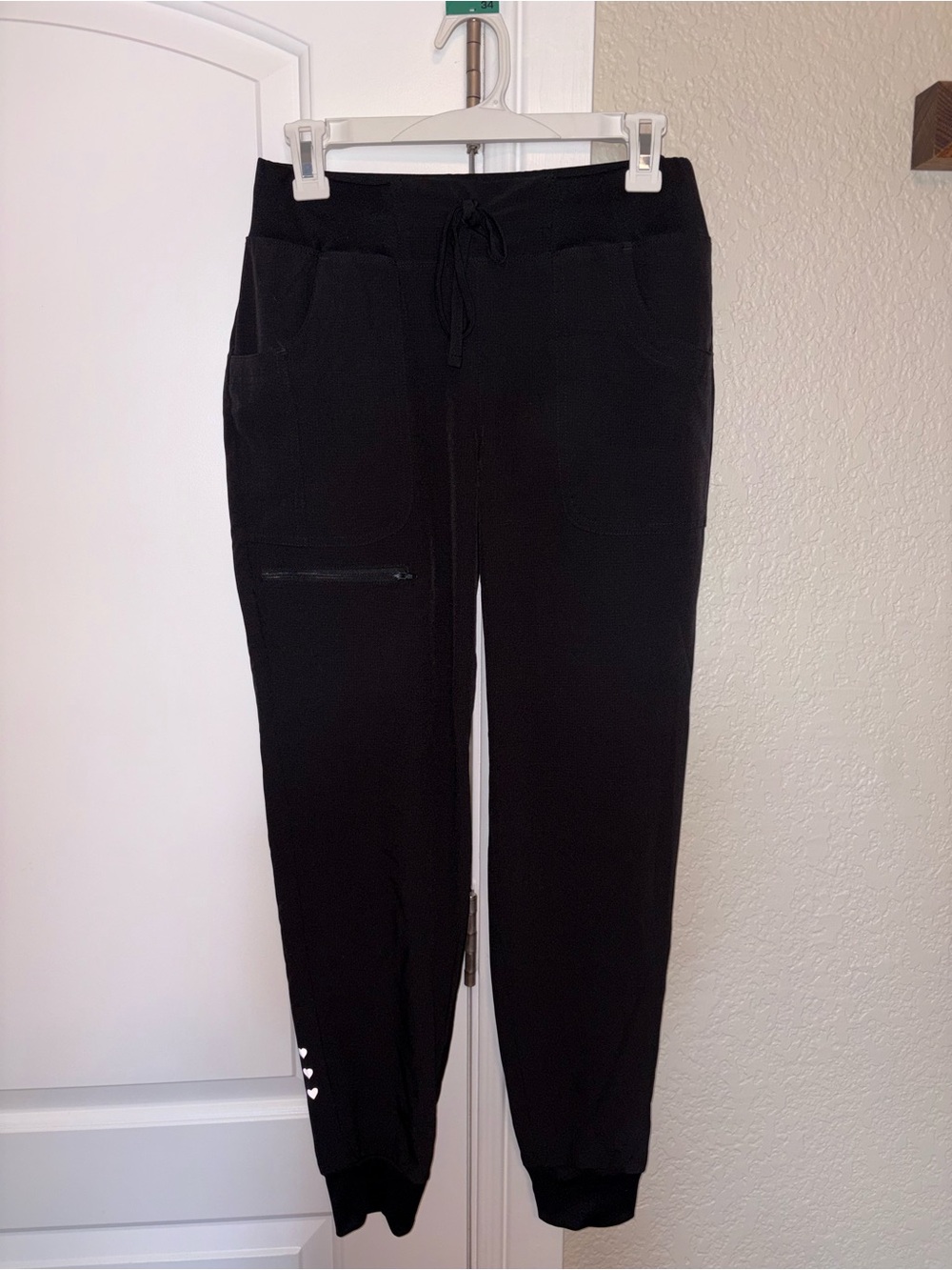 Black Nursing Scrub Pants - Joggers